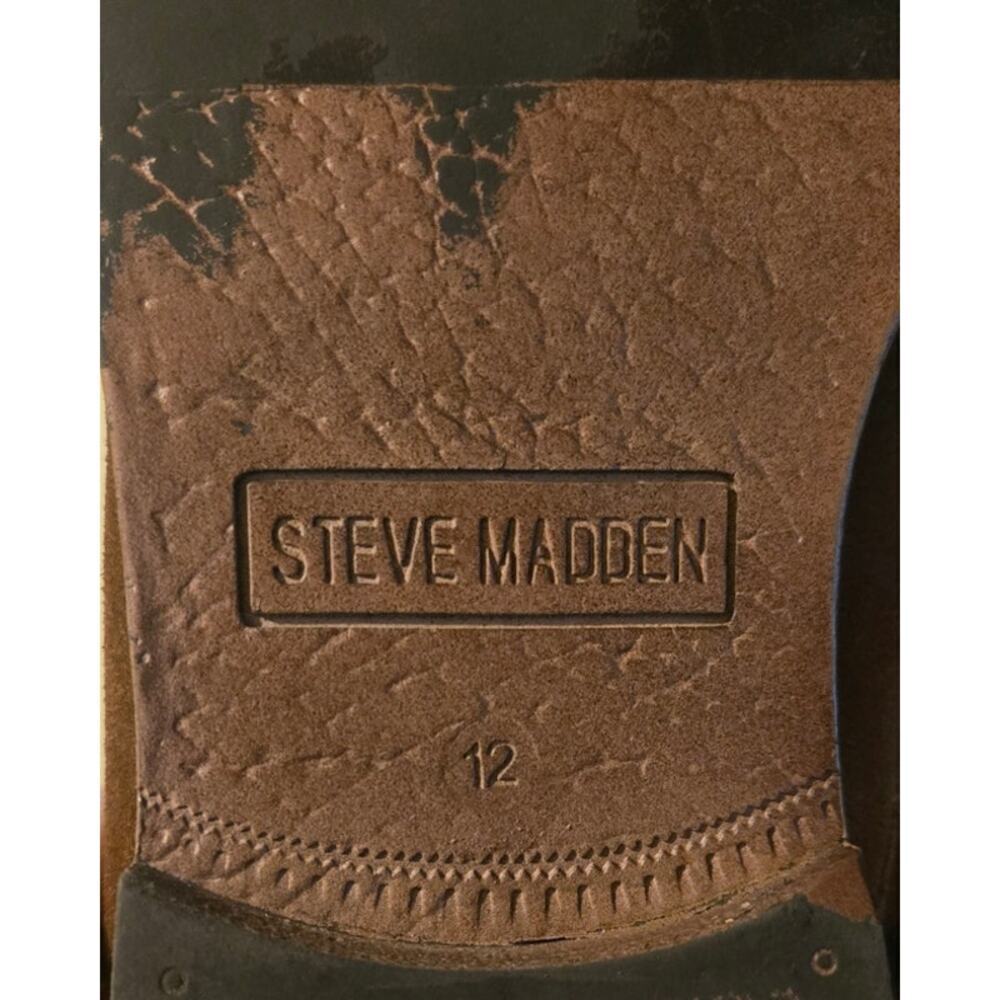 Steve Madden Tan Suede Pre-Loved Monk Strap Men's Shoes US 12 - Picture 6 of 12